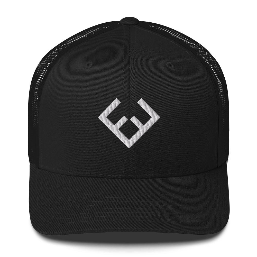 Forever Fit White Trucker Cap