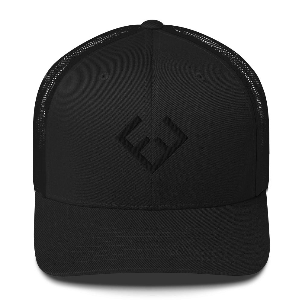 Forever Fit Black Trucker Cap