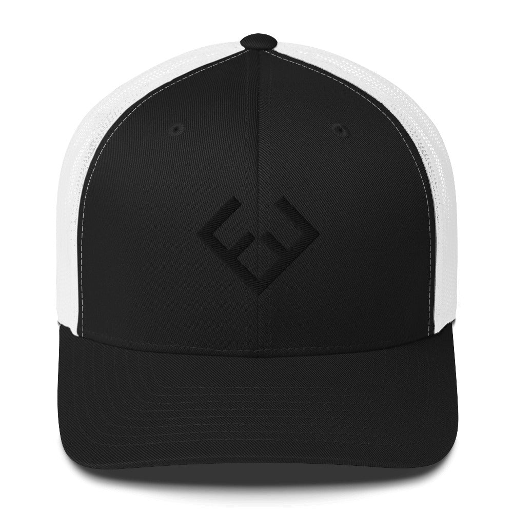 Forever Fit Black Trucker Cap