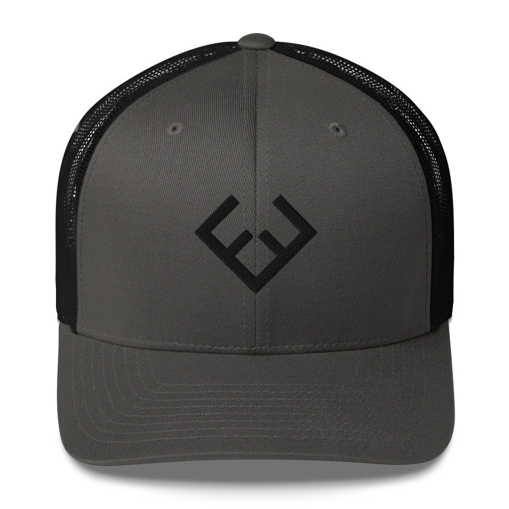 Forever Fit Black Trucker Cap