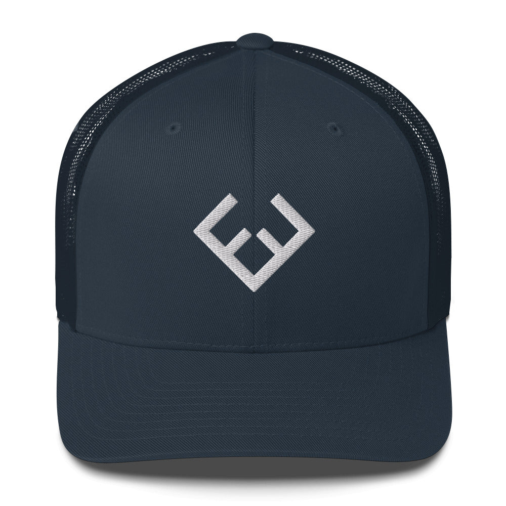 Forever Fit White Trucker Cap