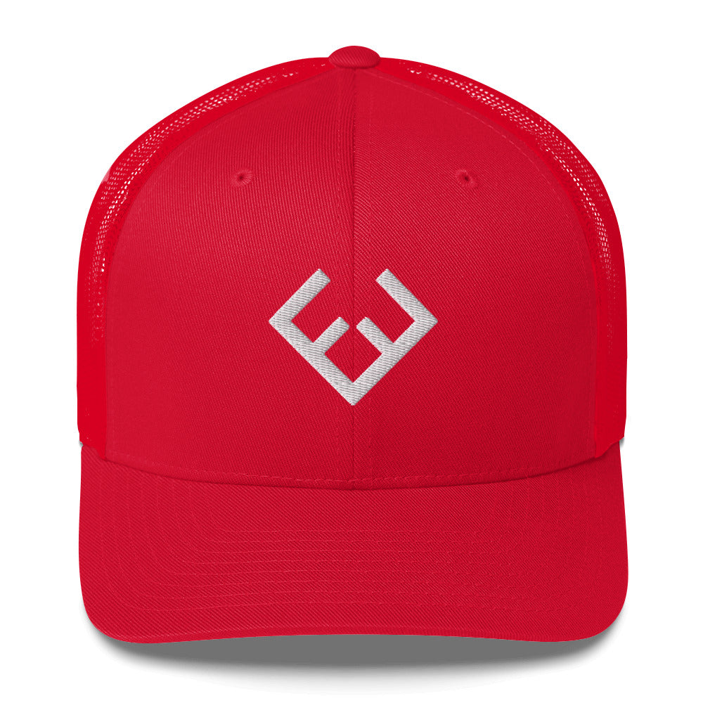 Forever Fit White Trucker Cap